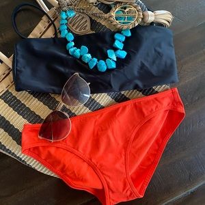 Eres Les Essentiels Bikini Bottom in Red Sz 6